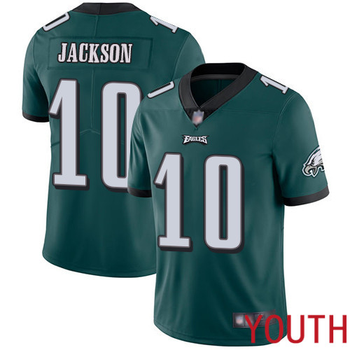 Youth Philadelphia Eagles #10 DeSean Jackson Midnight Green Team Color Vapor Untouchable NFL Jersey->nfl t-shirts->Sports Accessory